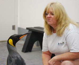 Diane Olsen with Chilly Willy King Penguin